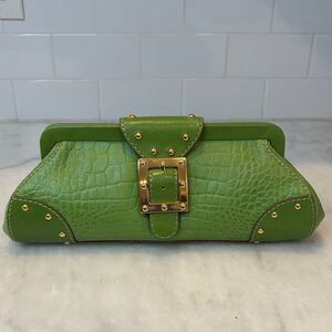 Michael Kors Crocodile Embossed Handbag Clutch